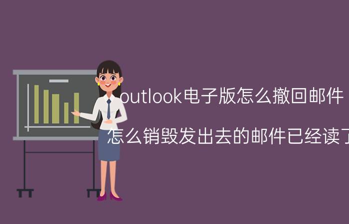 outlook电子版怎么撤回邮件 怎么销毁发出去的邮件已经读了？